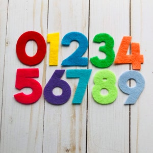 Felt Number Die Cuts: Colorful Learning Toy for Toddlers