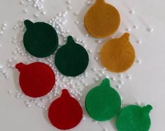 Felt Christmas Die Cuts, felt christmas shapes, felt christmas ornaments die cuts, christmas ornaments, felt christmas ornaments, DIY