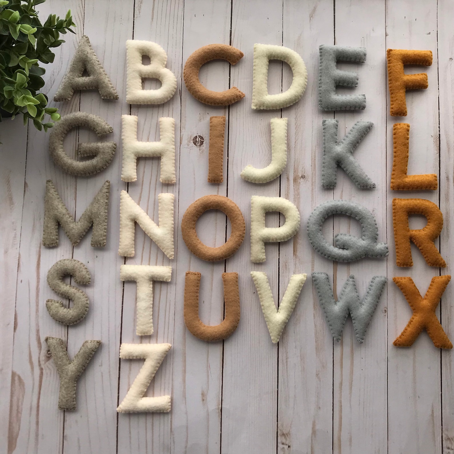 Felt Letters Felt Alphabet Preschool Alphabet Learning Etsy UK