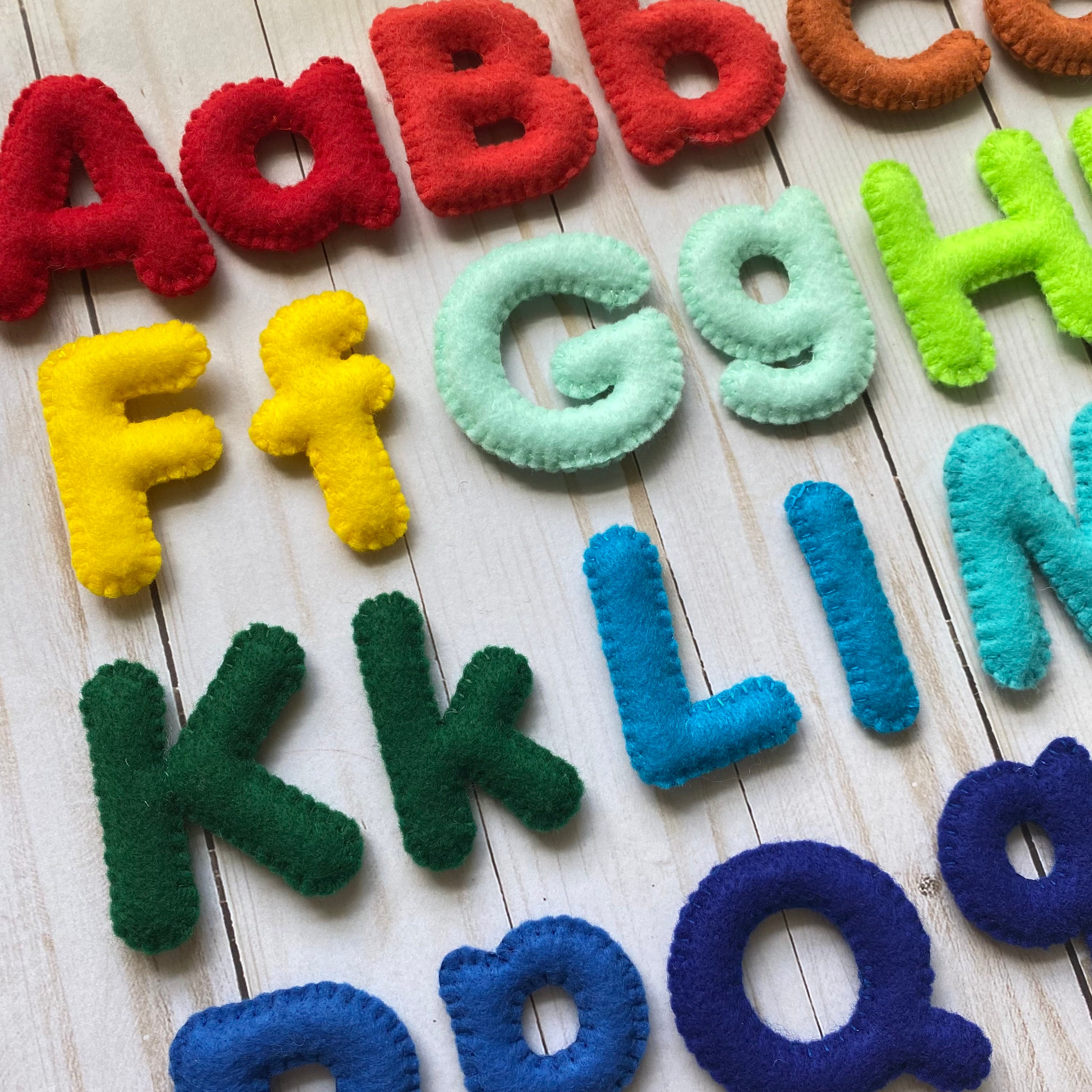 Felt Alphabet Letters Lowercase, Nursery Letters, Name Banner