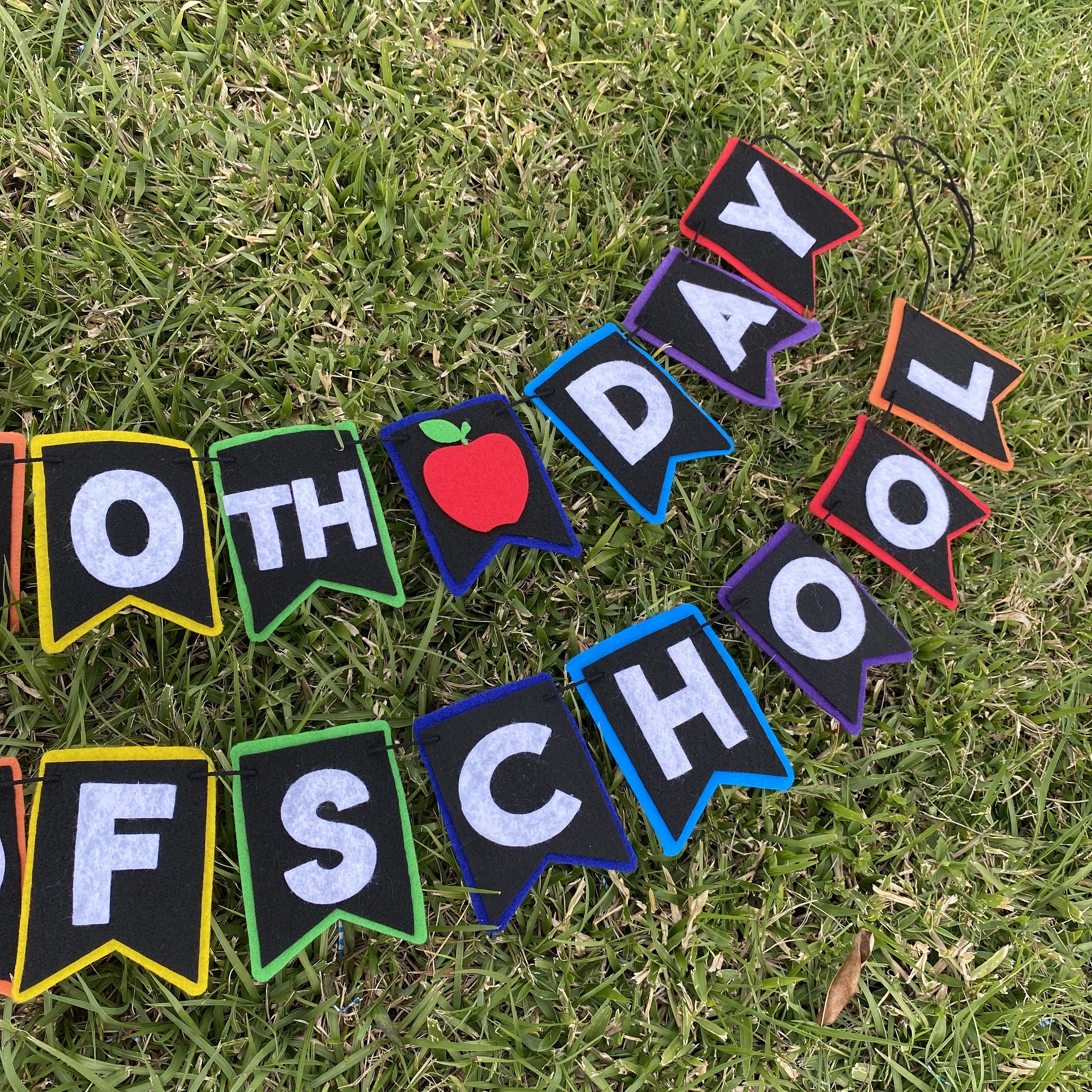 100th Day of School Felt Banner, 100 days felt banner, classroom decorations, teacher classroom banner, one hundred days celebration