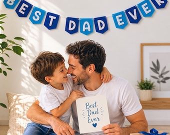 Best Dad Ever Felt Banner, fathers day felt banner, fathers day decor, birthday party decorations, fathers day gift, birthday gift for dad
