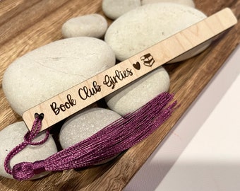 Personalized Bookmark Bookclub Ornament