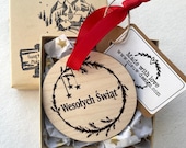 Wesolych Swiat Polish Christmas Ornament in gift box