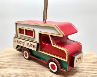 Personalizable Caravan Ornament