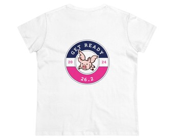 Women's T shirt of Flying Pig Full Marathon 26.2