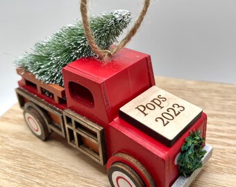 Personalizable Truck Ornament
