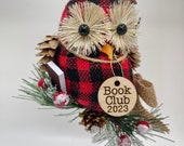 Book Owl Reader’s Ornament - Personalizable