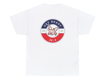 T-shirt for Full Marathon 26.2 of a Flying Pig Unisex