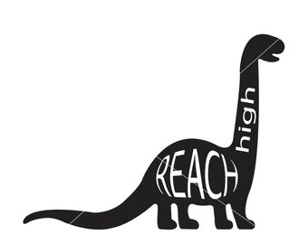 Digital File Apatosaurus Reach High