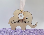 Personalizable Baby Ornament Elephant