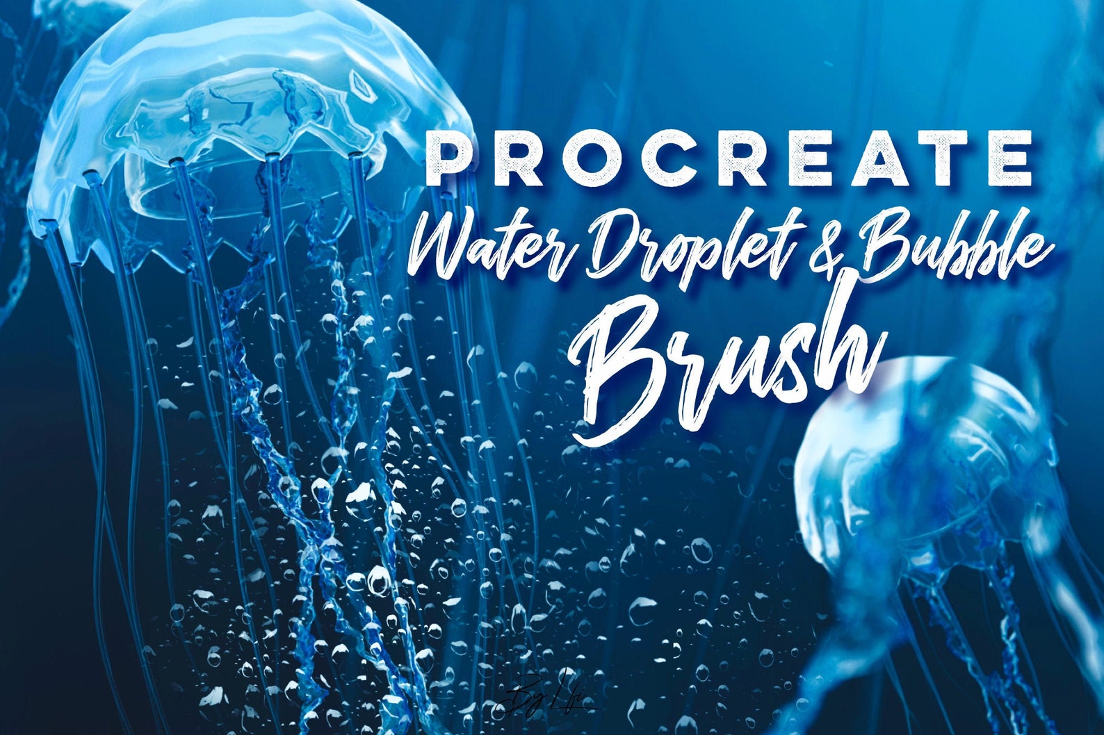 Procreate Water Droplet and Bubble Brush Etsy