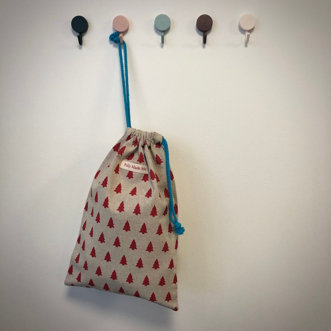 Handmade Lightweight Drawstring Bag/Christmas Stocking Alternative ...