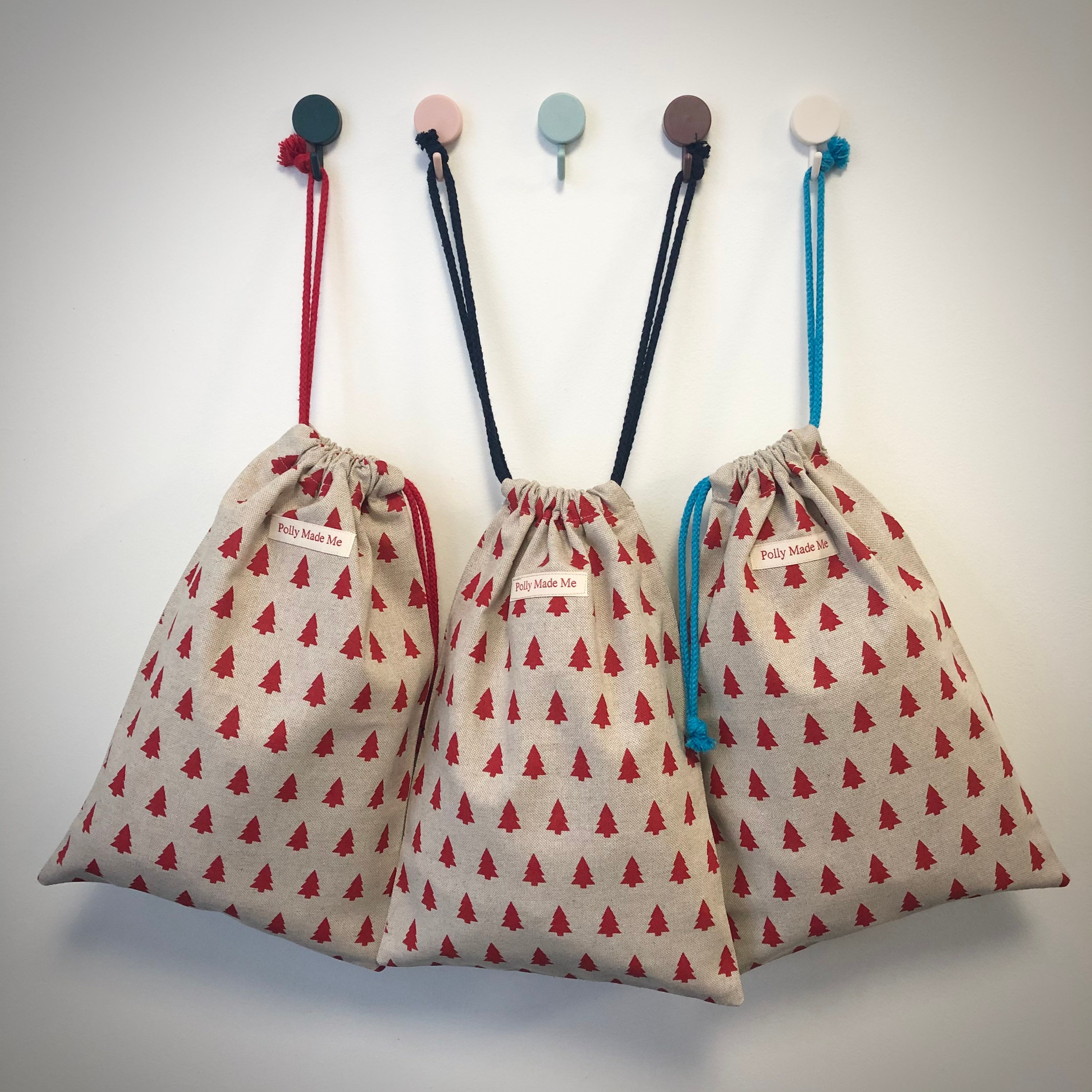 Handmade Lightweight Drawstring Bag/Christmas Stocking Alternative ...