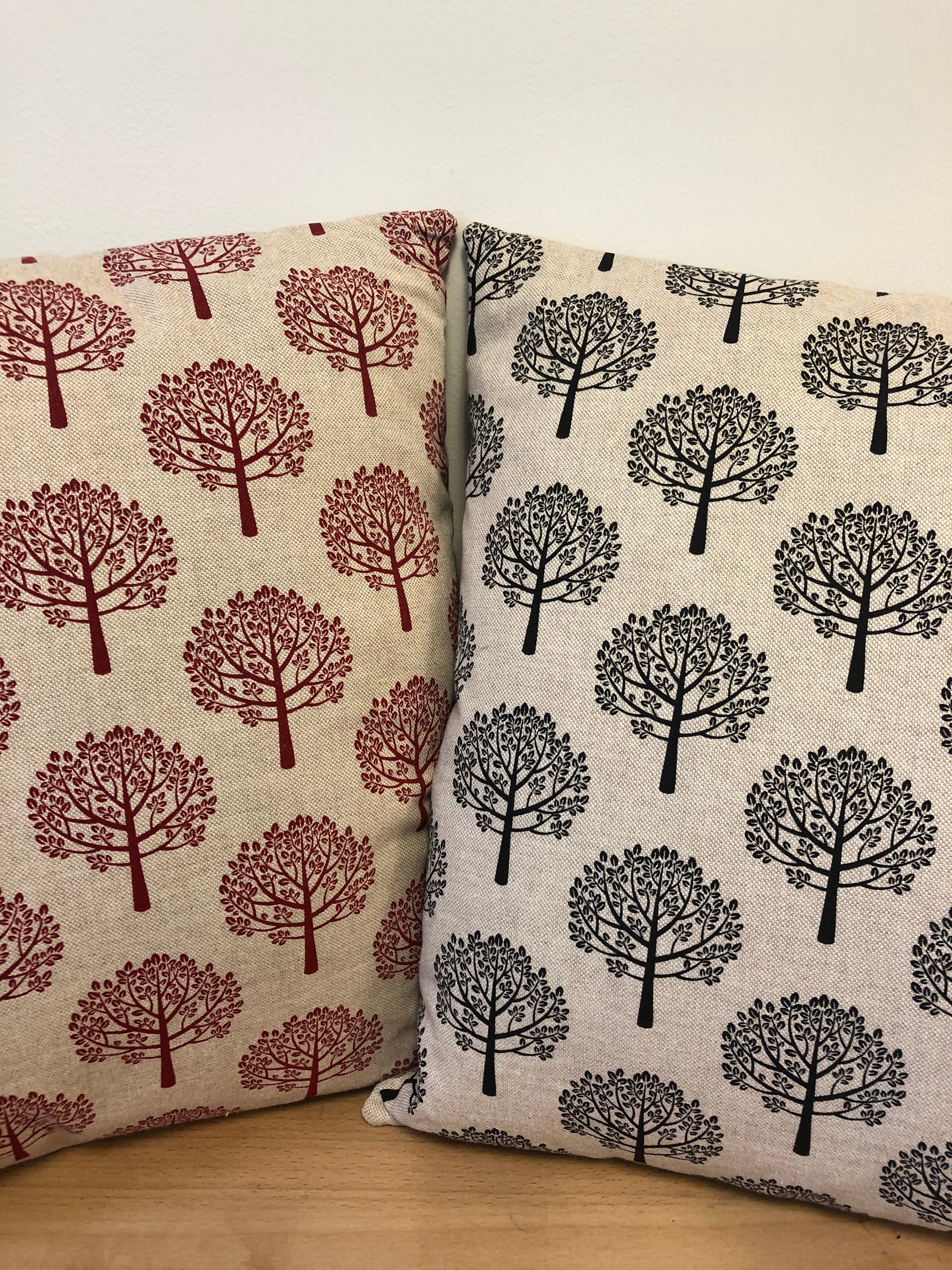 Handmade 15 X 15 100 Duck Feather Filled Square Cushion. Black Spruce