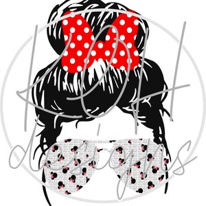 Minnie Mouse Mom Head - PNG  - download