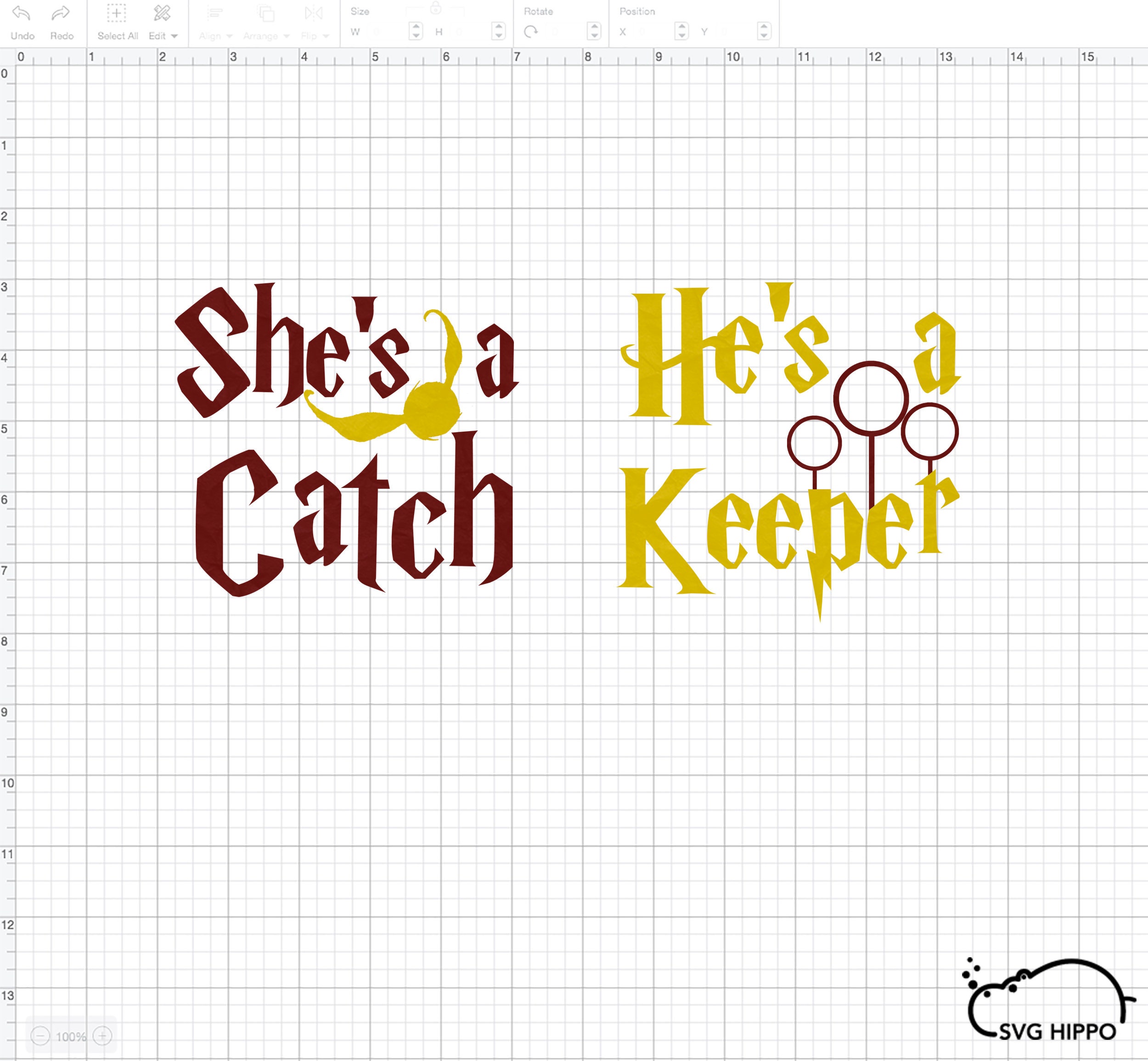 Download She's a Catch and He's a Keeper Harry Potter Inspired | Etsy