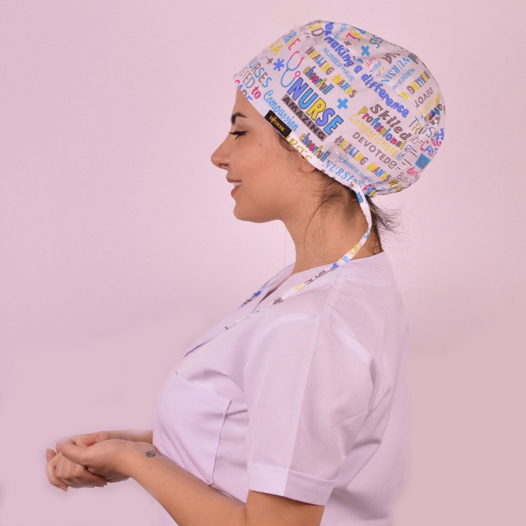 YTYVAGT Scrub Cap OP-Mütze - Verstellbare Arbeitsmütze Mit Baumwoll-Schweißband