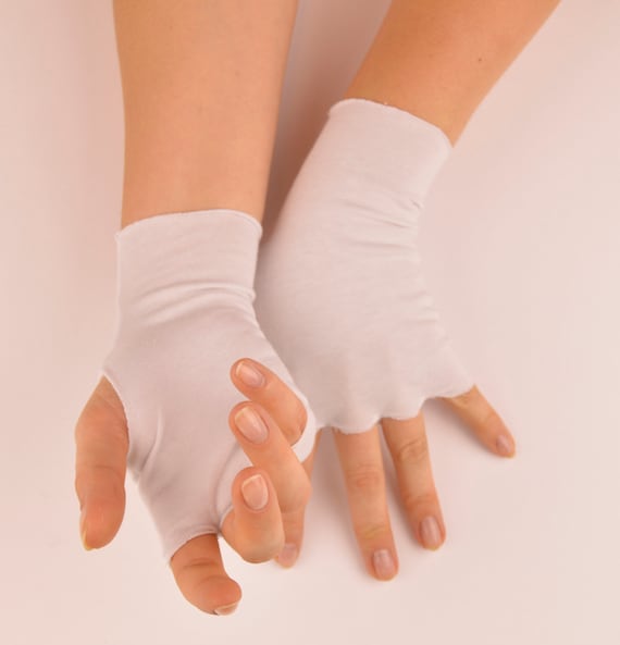 Gants Blancs Femme Mitaine / Mes-Mitaines