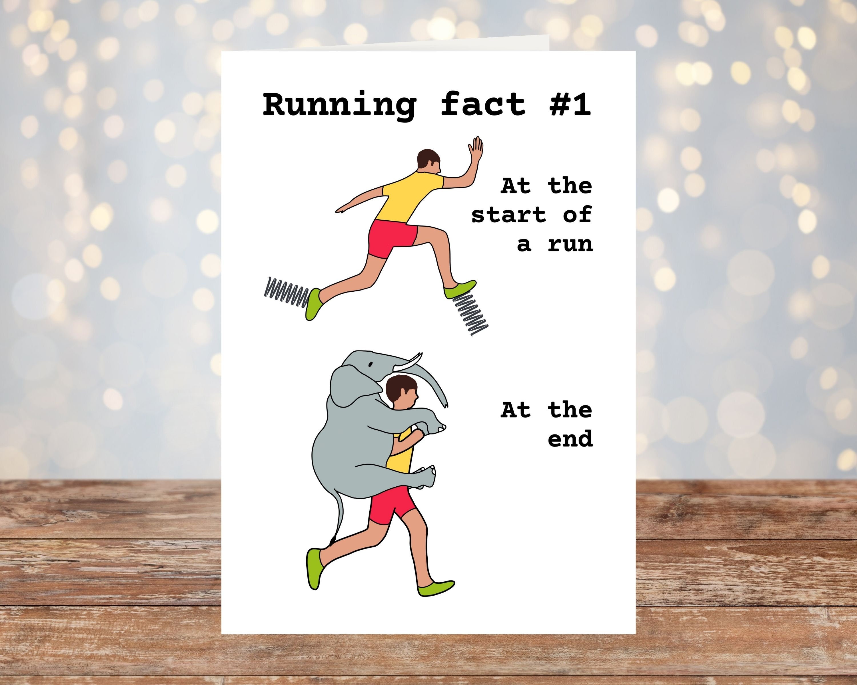 Lustige Geburtstagskarte für Läufer Laufkarte für ihn Etsy
