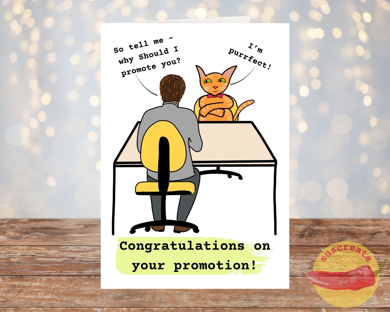 Congratulations promotion card funny greeting cards funny Etsy