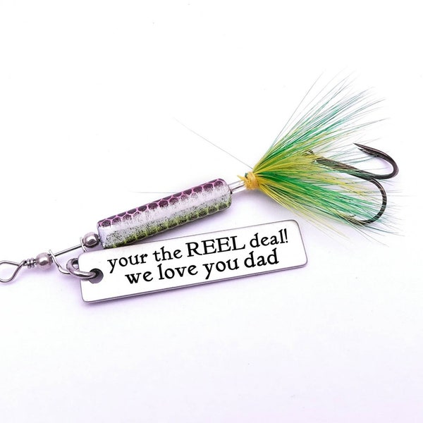 Personalized fishing lure, lure, stamped lure, fishing lure, dad gift, fathers day, lure gift