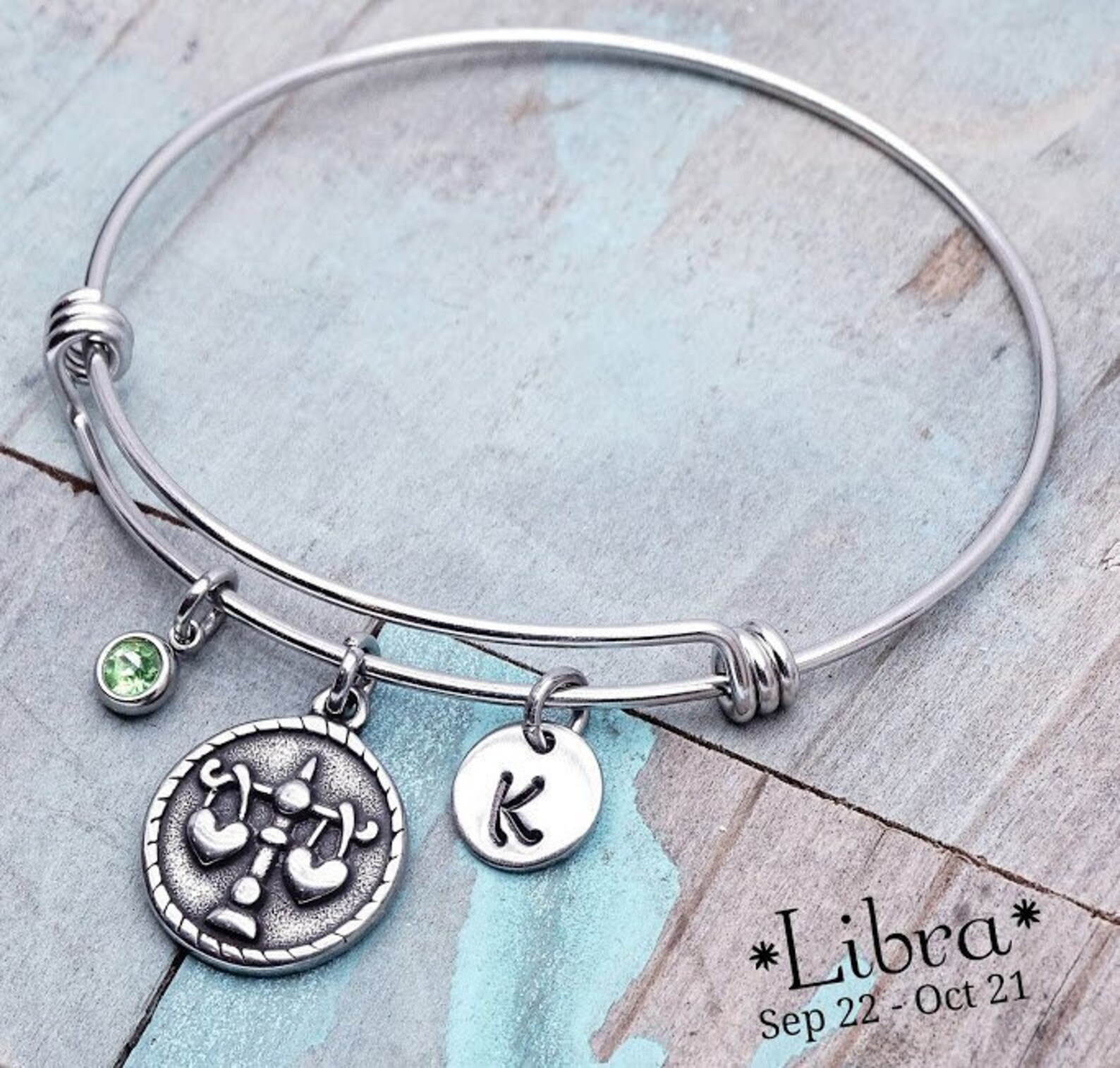 Libra Bracelet Libra Zodiac Bracelet Bracelet astrology Etsy