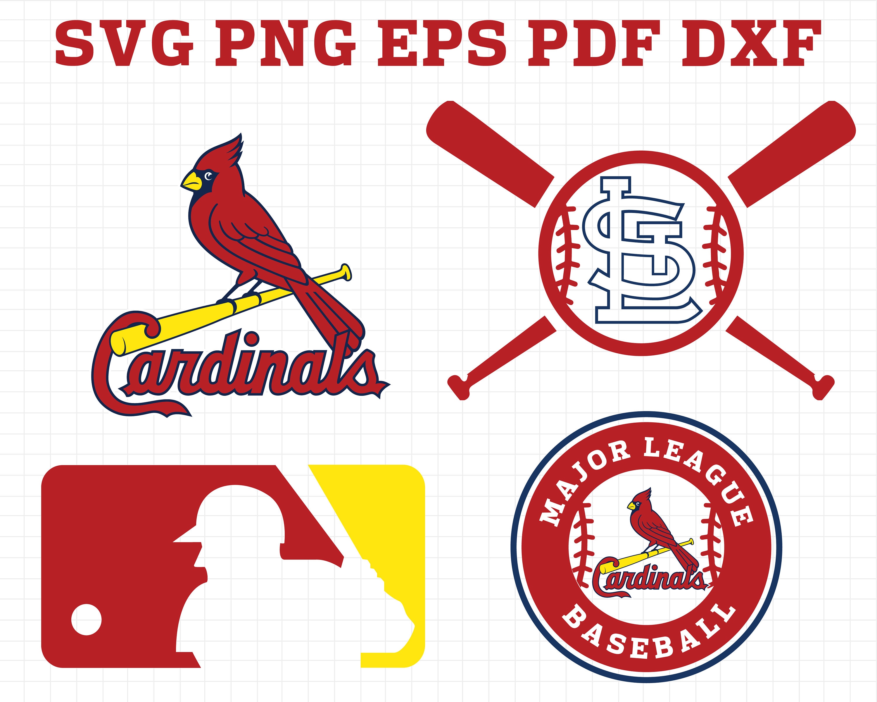Download St. Louis Cardinals SVG Files CriCut Silhouette Cameo mlb | Etsy