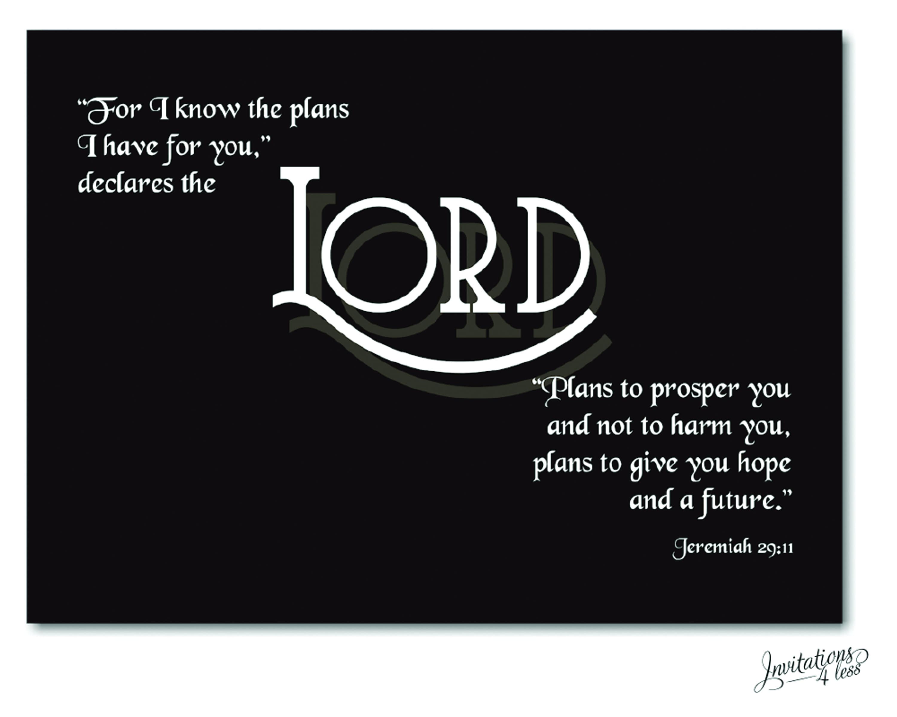 Jeremías 29:11 en Anuncio de Graduación Negra, Anuncio de Graduación  Cristiana, Invitación de Graduación Cristiana - Etsy México, image size:3000x2400
