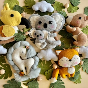 Woodland Baby Mobile.Forest animals nursery decor