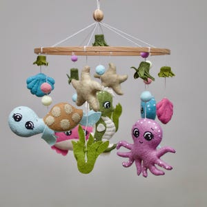 Ocean Baby Mobile ,Ocean and Sea Animals ,Nursery decor