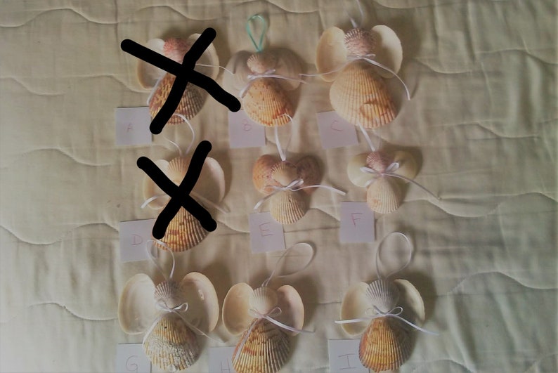 Handmade Angel Seashell Ornaments