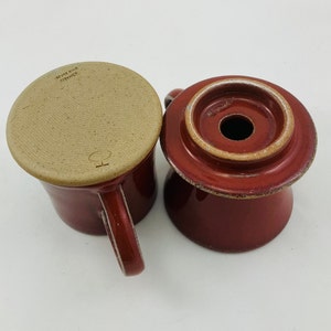 Ceramic Mug, V60, Filter Coffee Set, Copper Red, Red Mug, Handthrown, Studio Pottery image 6