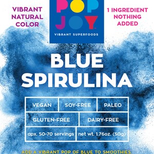 Blue Spirulina Powder 50g 50 servings image 3