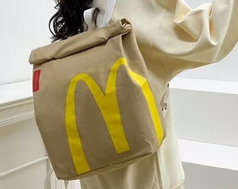 Mcdonalds rugzak, mcdonalds rugzak, mc donalds, rugzakken, mcdonald tassen, mcdonald sling bag, gerecycled polyester,