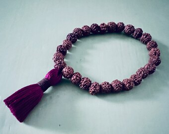 The Travelers Collection | Blueberry | Mala Meditation Bracelet