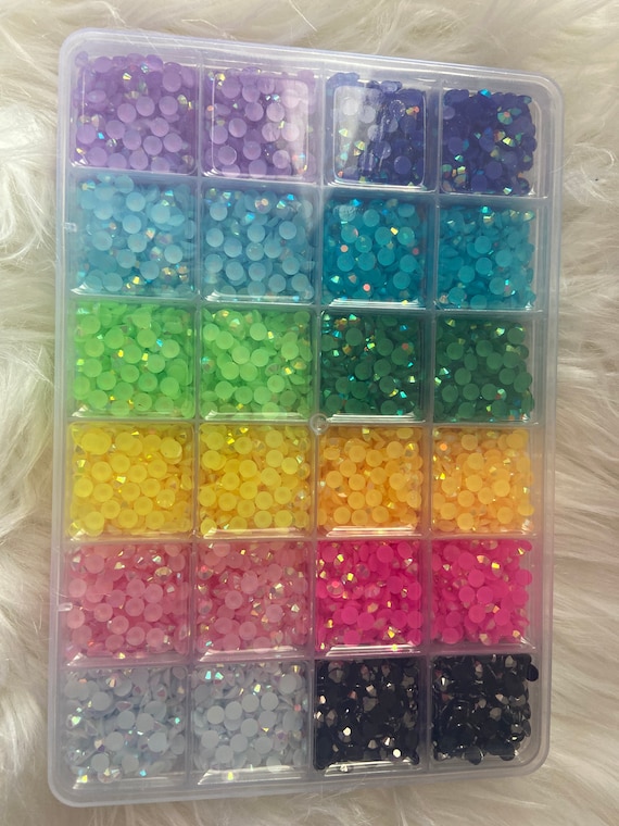 Rhinestone Kit, Bling Box, Resin Rhinestones, Bling Kit, 4mm 