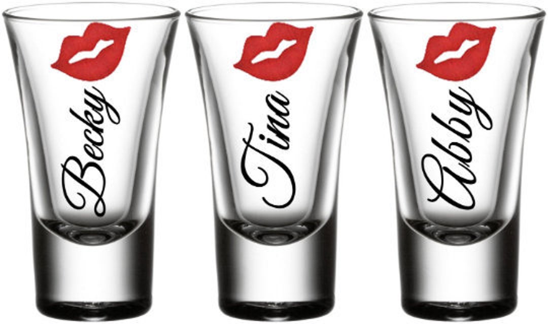 Personalized Shot Glass Birthday Party Wedding Graduation Etsy