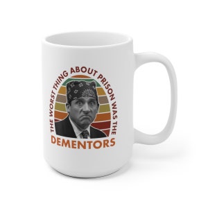 Michael Scott TV Show Prison Mike The Office Black White Retro Novelty Mug