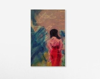 Red Passion 4- Abstract Figurative Printable Art Work