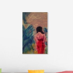 Red Passion 4- Abstract Figurative Printable Art Work
