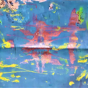 Expressionistisch abstract blauw, afdrukbare kunstwerken, expressionistische schilderkunst, schilderij muurdeco, download schilderkunst, abstracte digitale kunstwerken