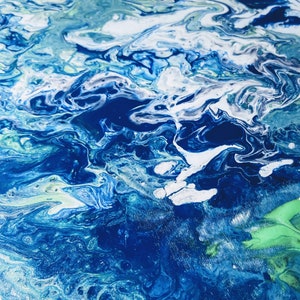 Abstract expressionistisch schilderij, digitale Home Deco, download schilderij, afdrukbare artwork, blauw schilderij expressionistisch, abstracte digitale kunst