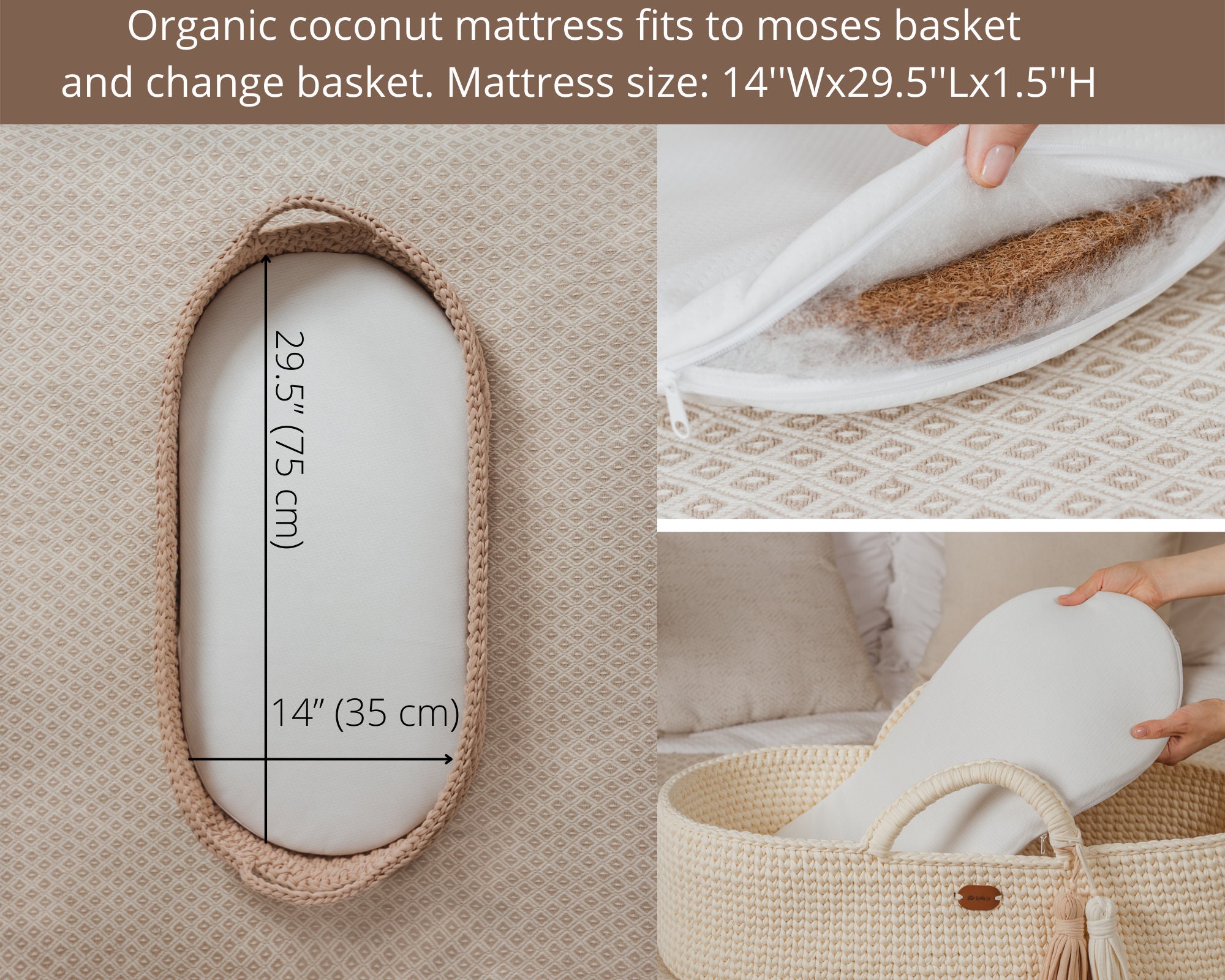 Pink moses basket Baby girl moses basket newborn baby Etsy