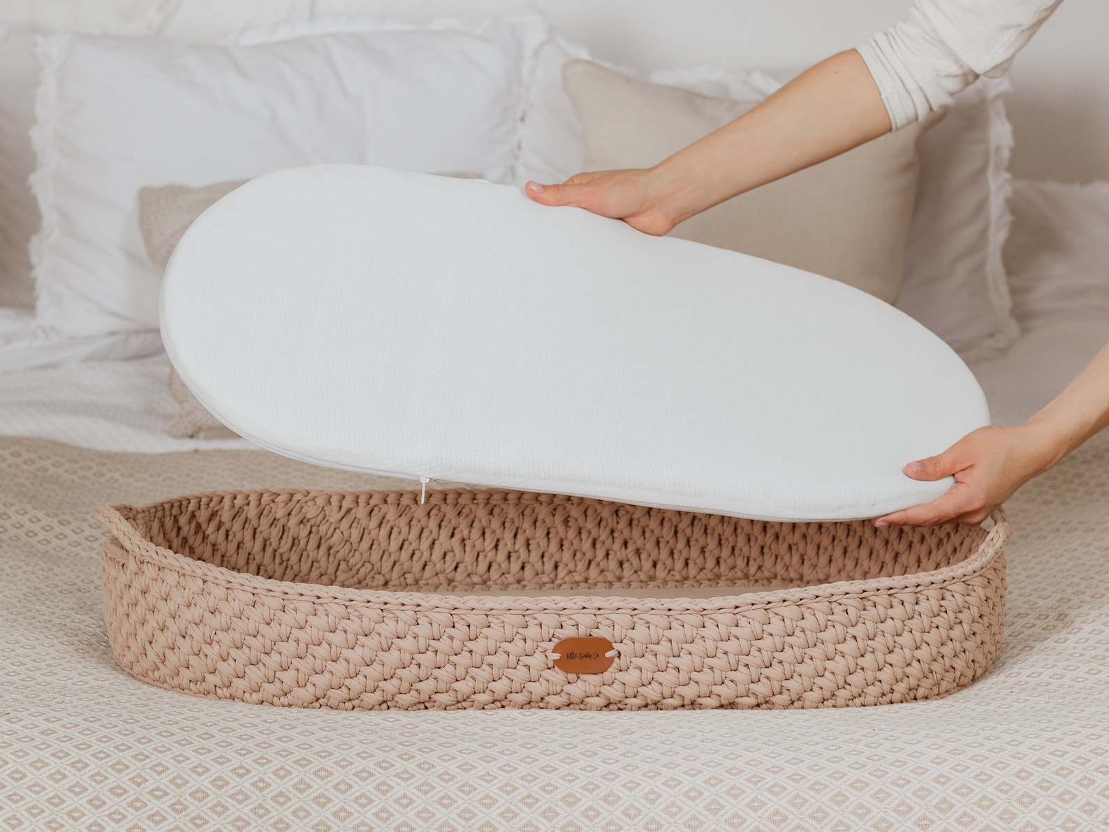 child care moses basket mattress size