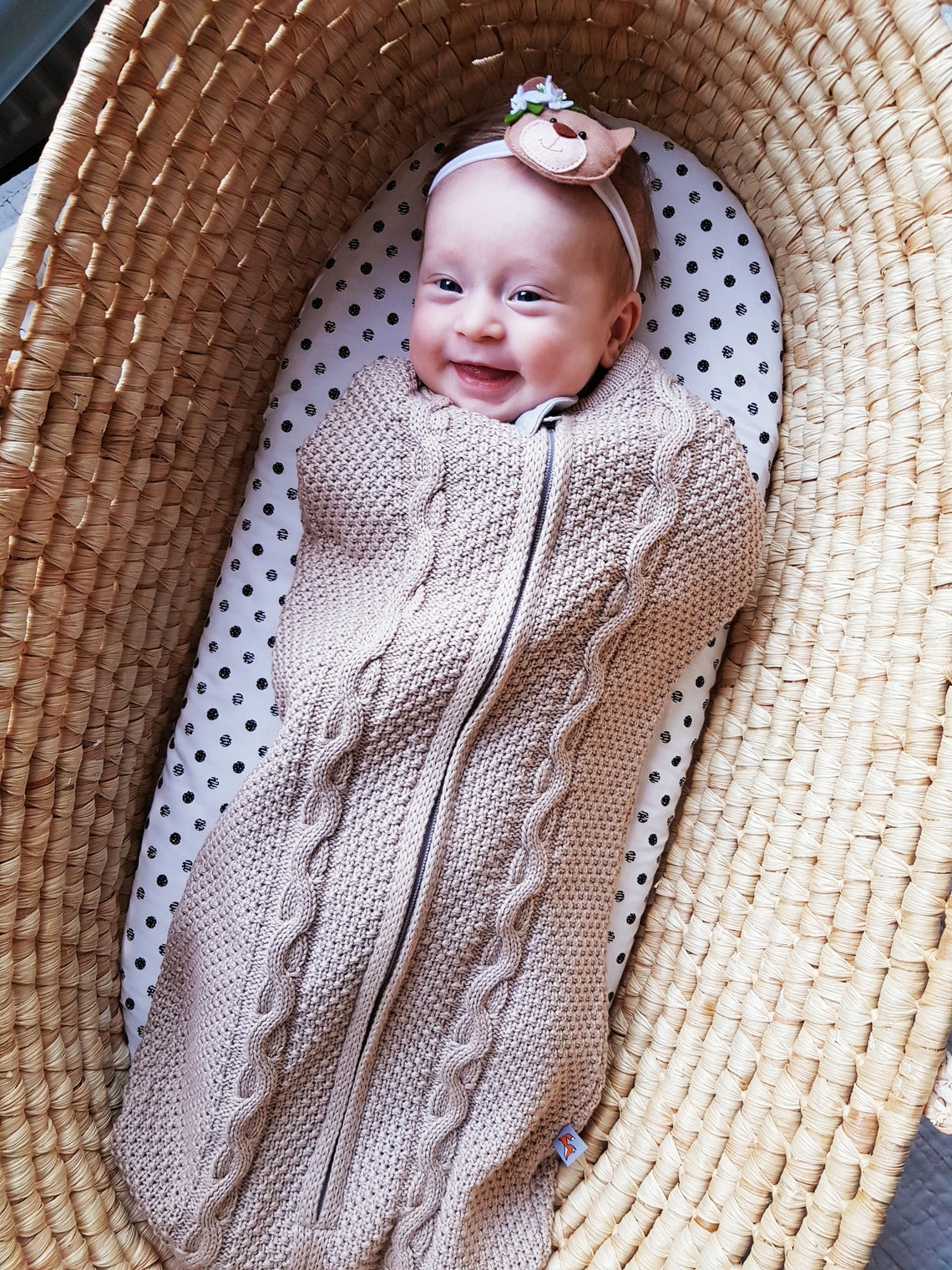 Baby Bunting Bag Knit Baby Sack Newborn Bunting Baby Sleep Etsy