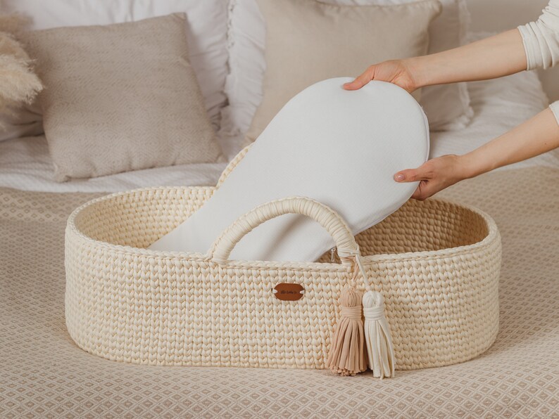 Moses Basket Mattress Moses Basket Liner Baby Mattress Pad Etsy