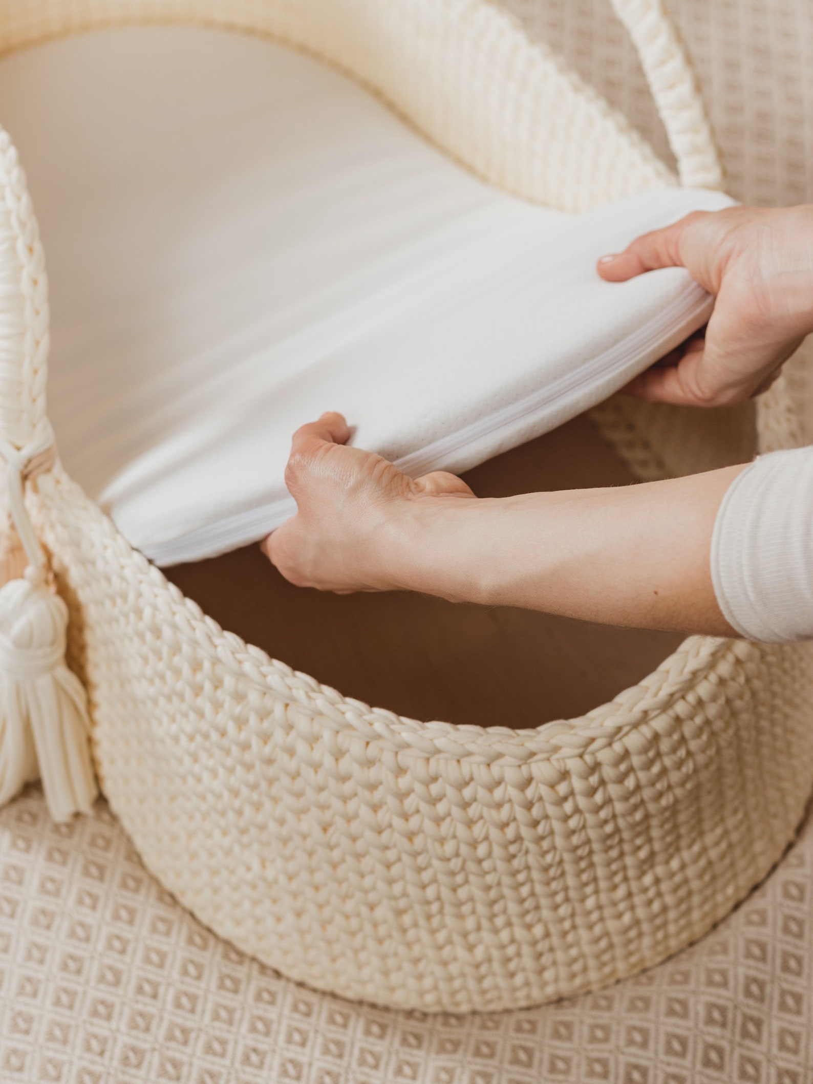Moses Basket Mattress Moses Basket Liner Baby Mattress Pad Etsy