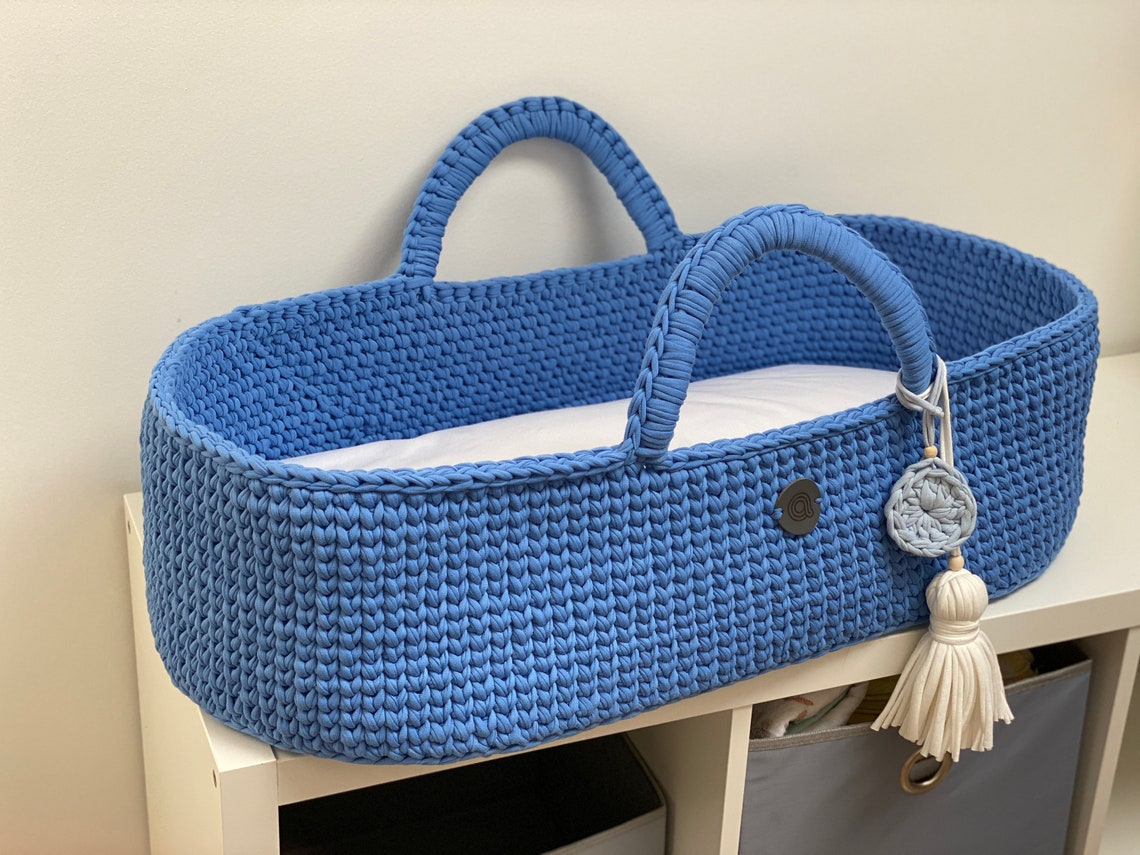 Baby crochet lounger Infant Newborn moses basket Baby Etsy