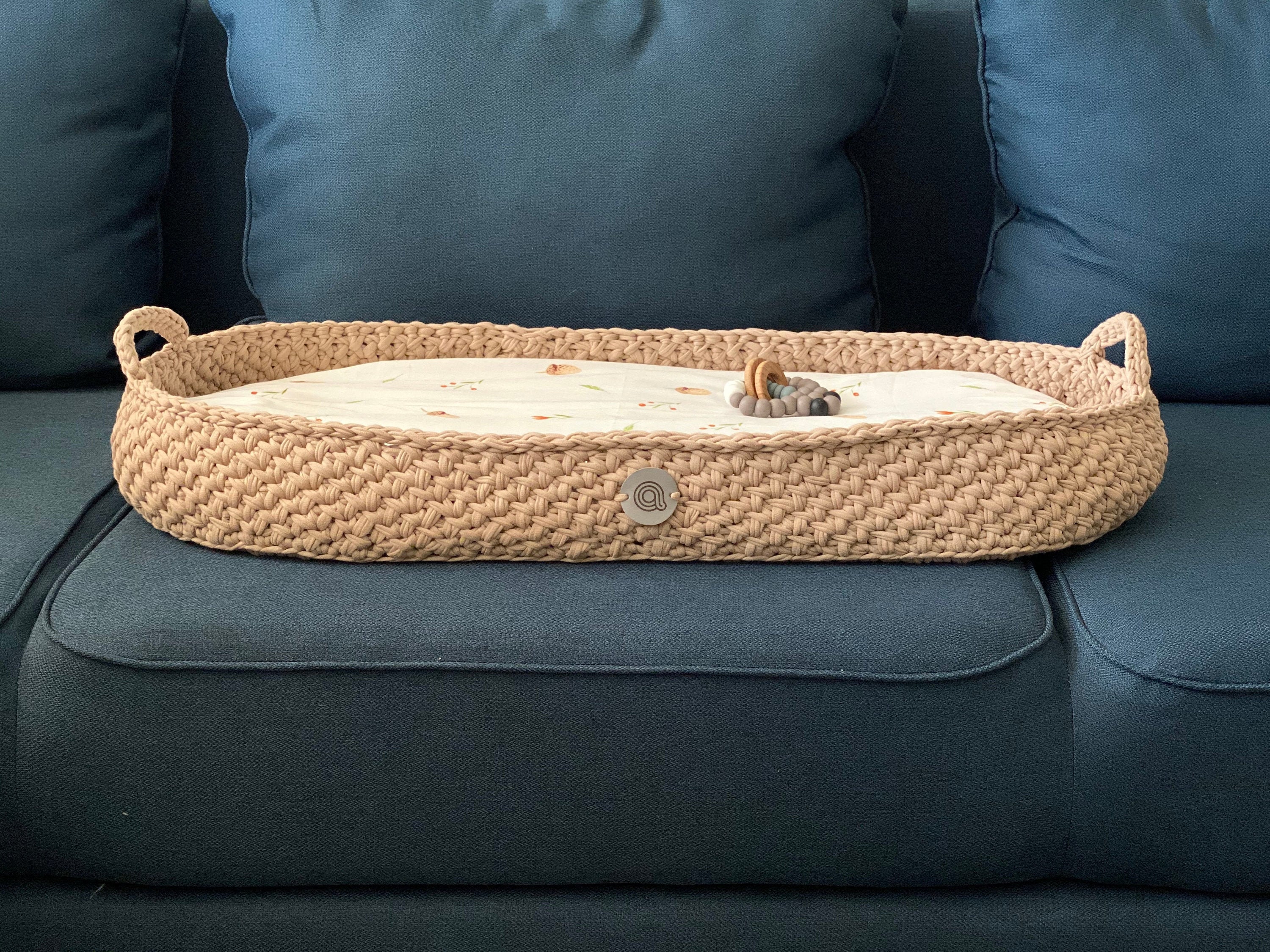 Change baby basket with mat baby changing pad Diaper Etsy